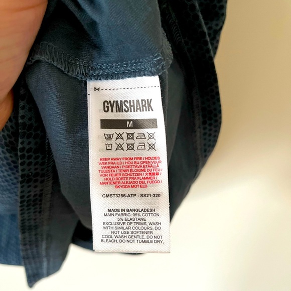 Gymshark Men’s Teal Critical Regular Fit Workout Tee Size Medium - Picture 2 of 8